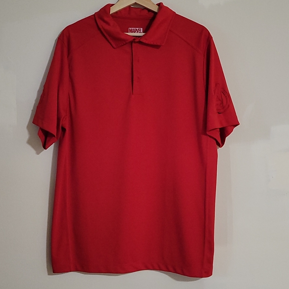 Ironman Red Polo